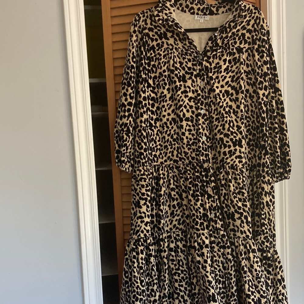 Horses Atelier Leopard print velvet Dream Dress